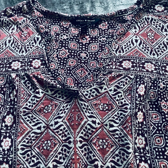 Lucky Brand Paisley Print Super Soft Tunic - Picture 4 of 6